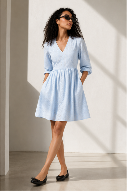 The Blue Dawn Mini Dress- The Versatile Edit