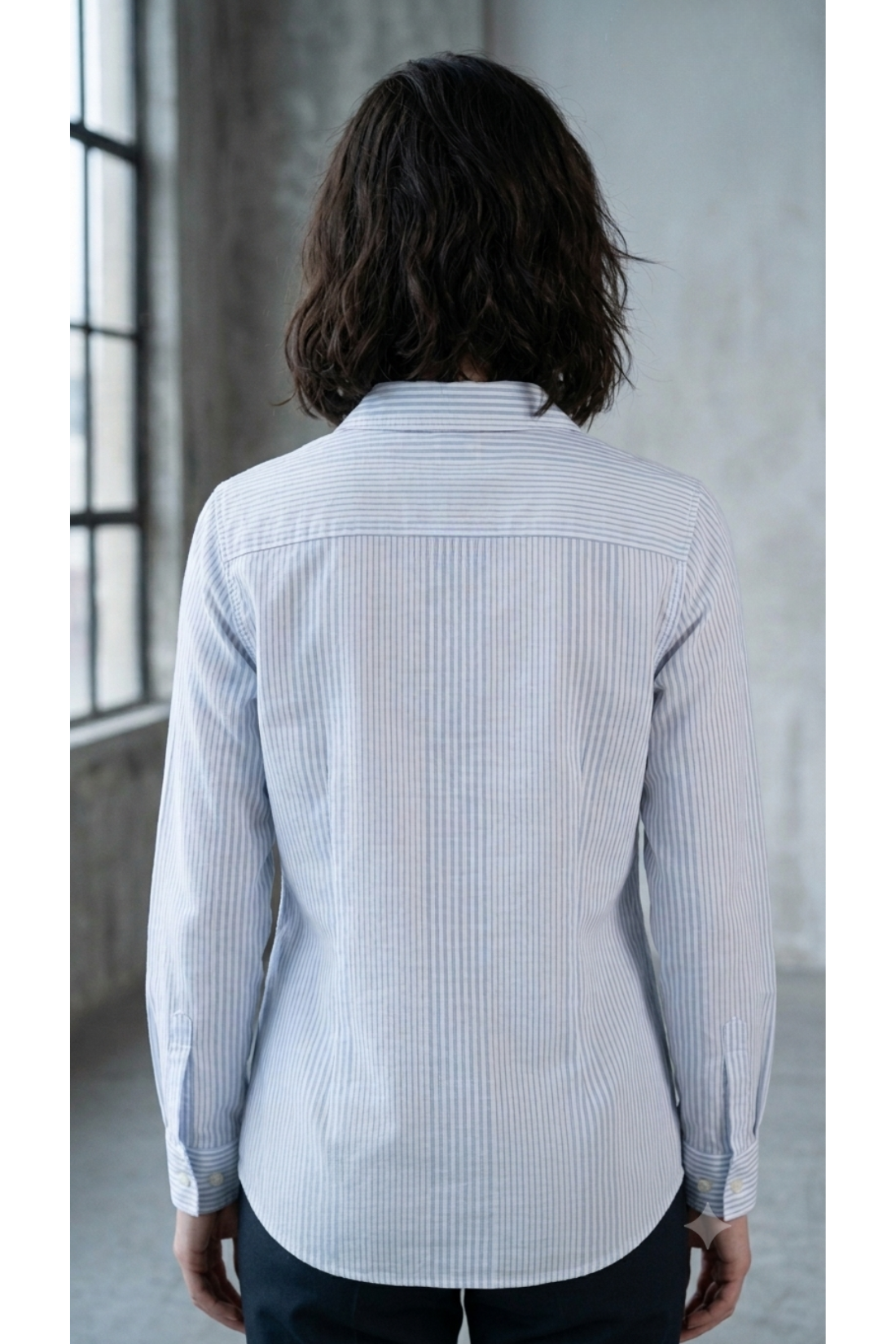 Blue Mixed Stripe Cotton Button Down Regular Fit Shirt