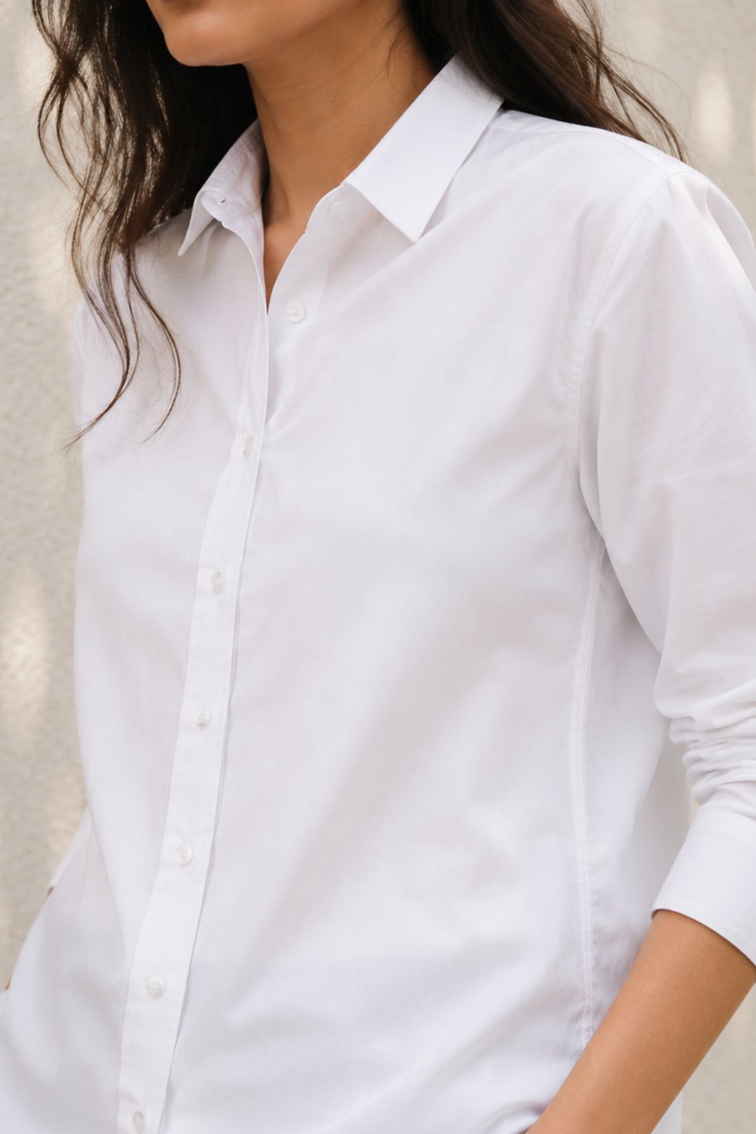 White Cotton Oxford Classic Fit shirt