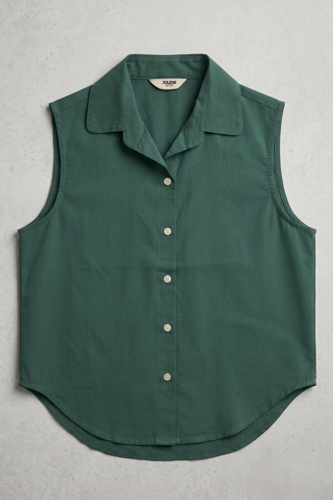Forest Green Sleevless Shirt