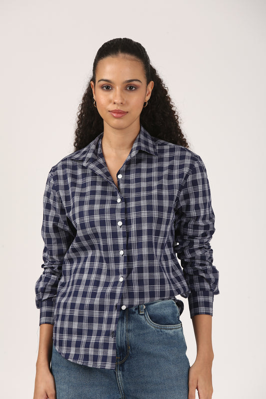 Twilight Check Shirt-Yarn-dyed Edit
