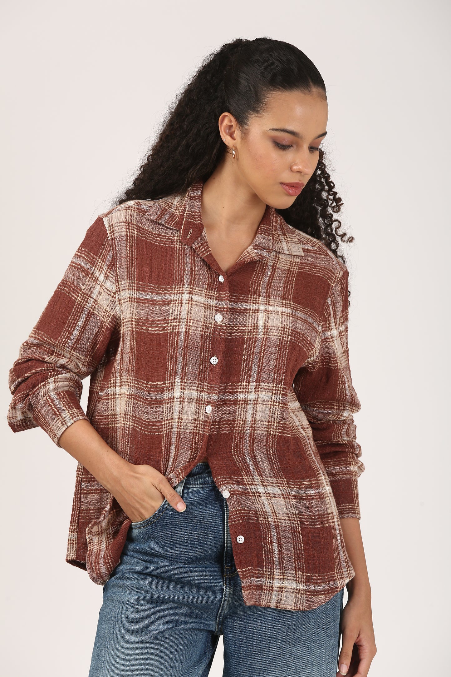 Notting Check Shirt-Yarn-Dyed Edit