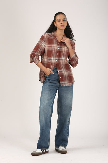 Notting Check Shirt-Yarn-Dyed Edit