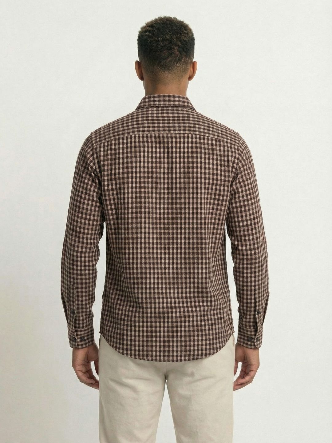 Gingham Soft Cotton Full Sleeve Men's Shirt