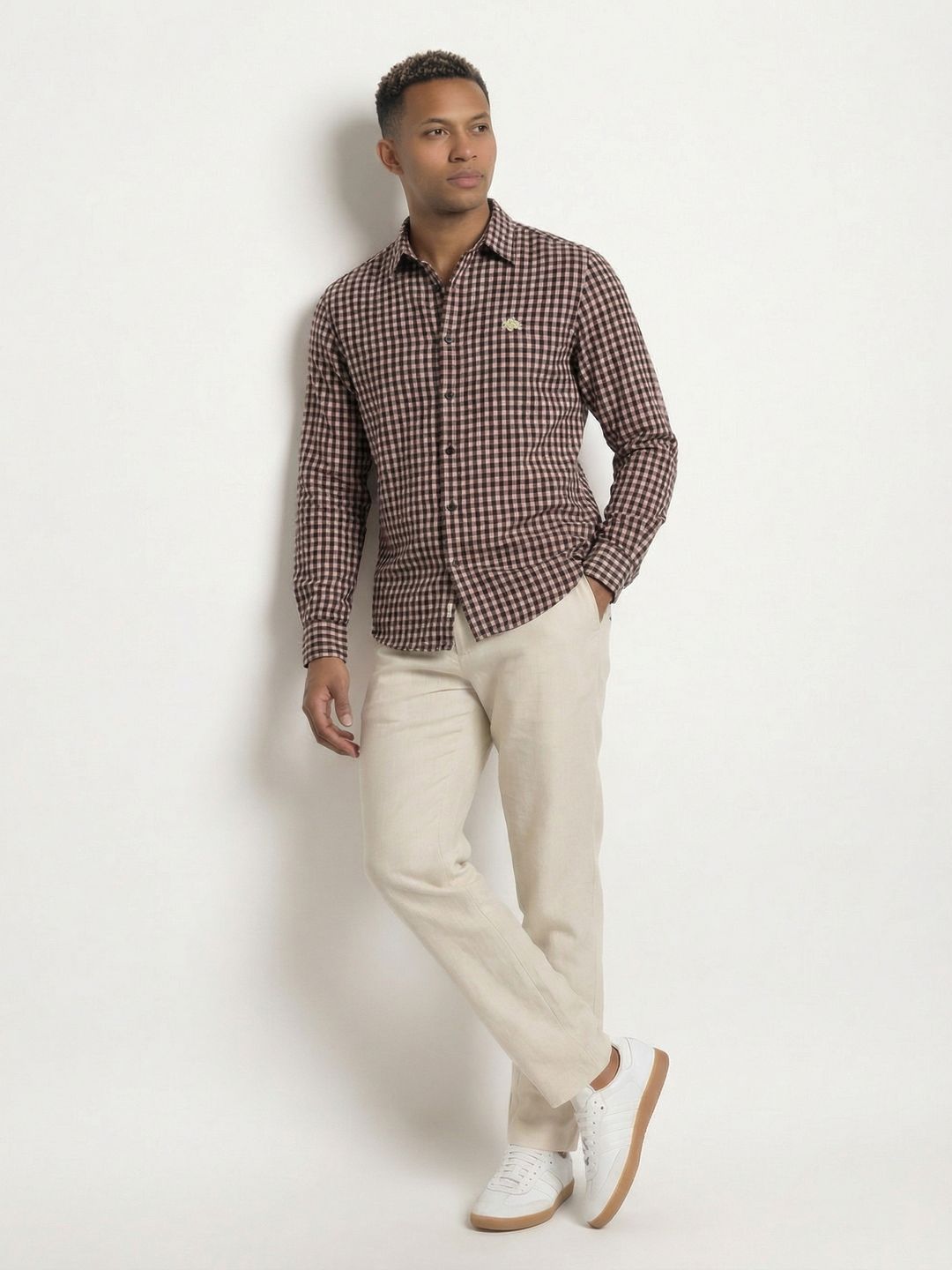 Gingham Soft Cotton Full Sleeve Men's Shirt