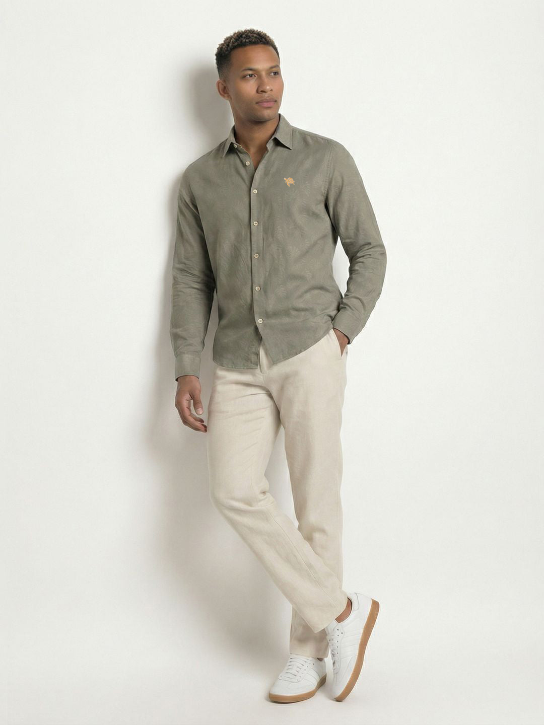 Sage Soft Cotton Full Sleeve Men's Shirt