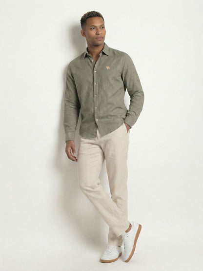 Sage Soft Cotton Full Sleeve Men's Shirt