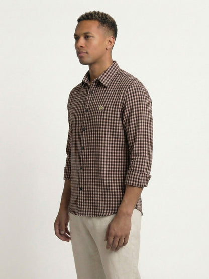 Gingham Soft Cotton Full Sleeve Men's Shirt