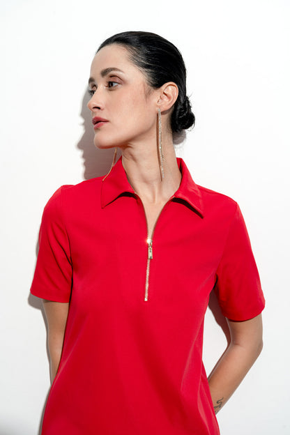 Red Polo Dress