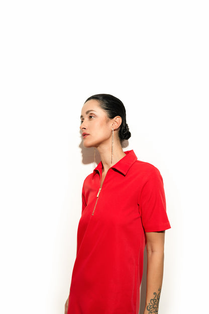 Red Polo Dress