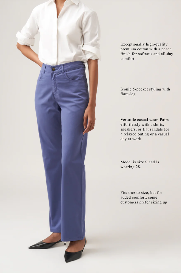 Dark Periwinkle Flare Pant