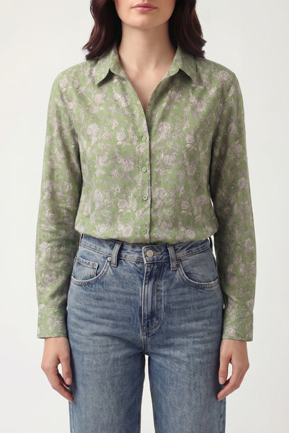 Cotton Jaipur Print Oversize Fit Shirt
