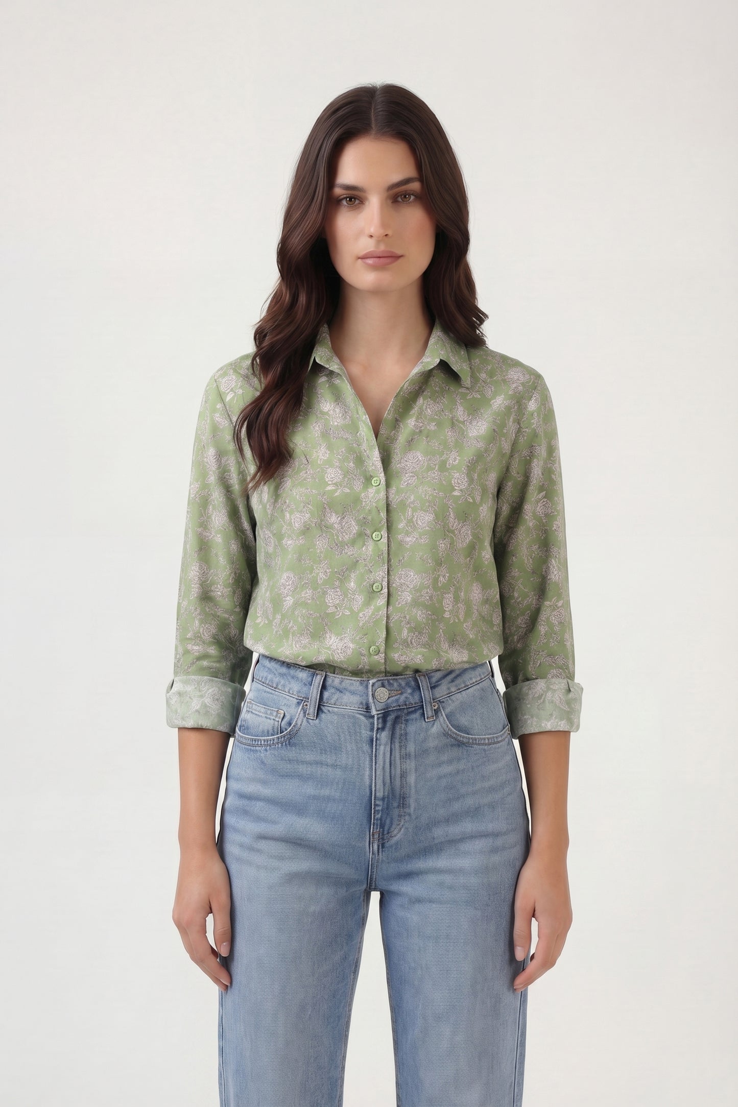 Cotton Jaipur Print Oversize Fit Shirt