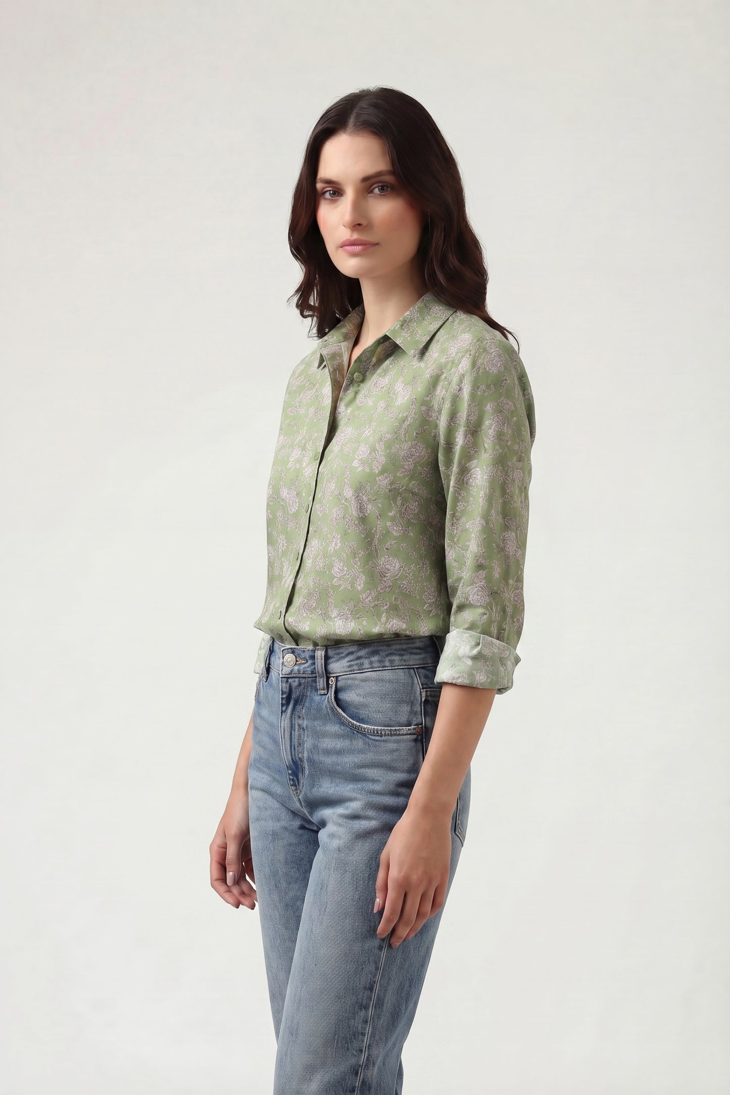 Cotton Jaipur Print Oversize Fit Shirt