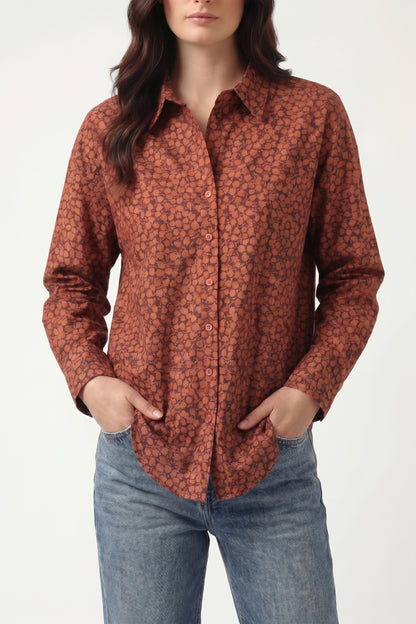 Cotton Printed Oversize Fit 90s Shirt