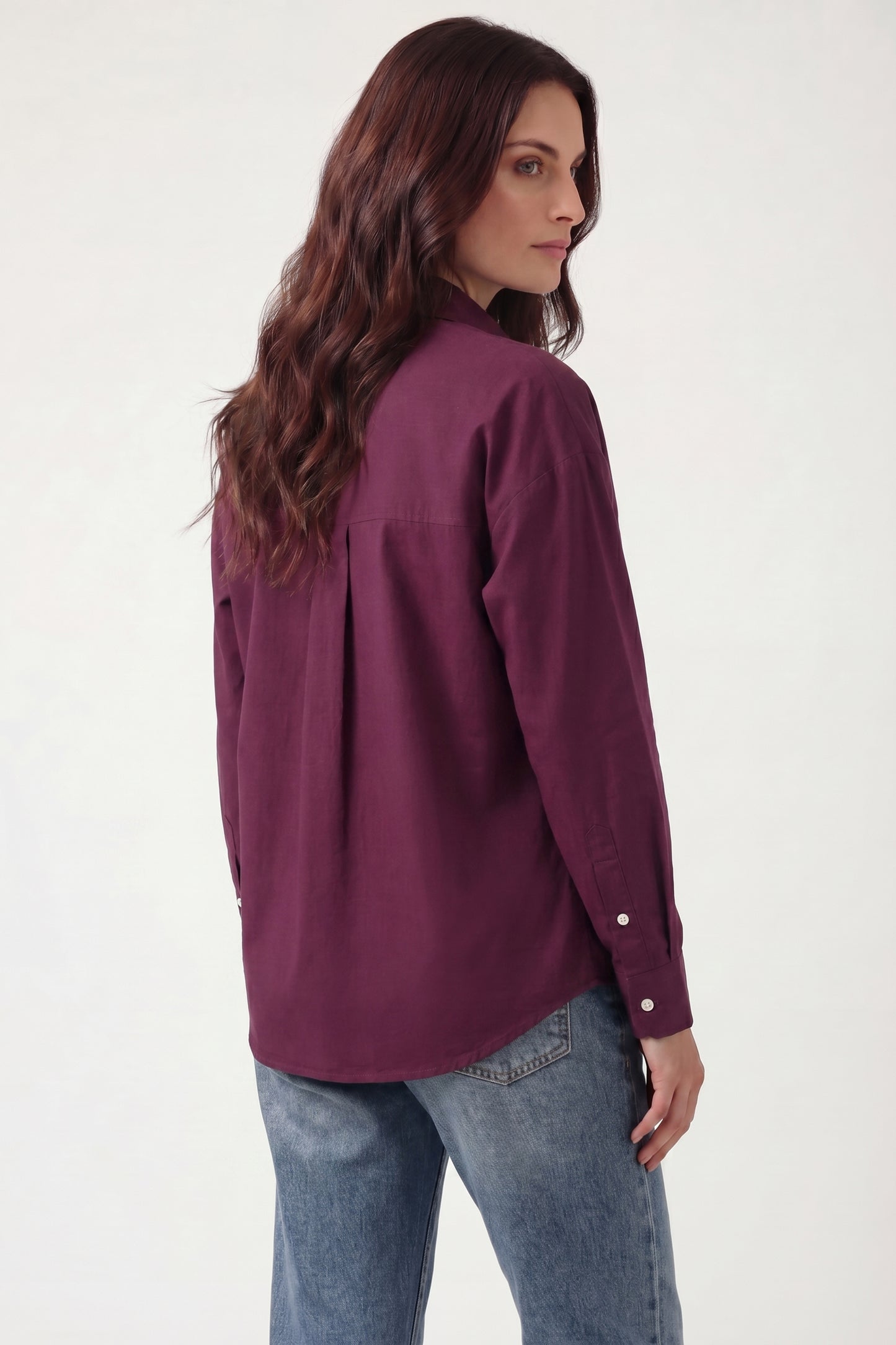 Carla Crinkle Viscose Oversize Fit Shirt