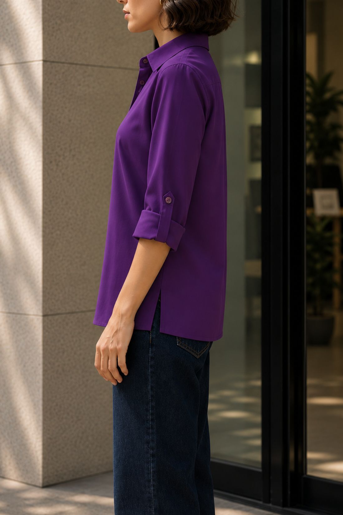 Regalia Amethyst Viscose Shirt